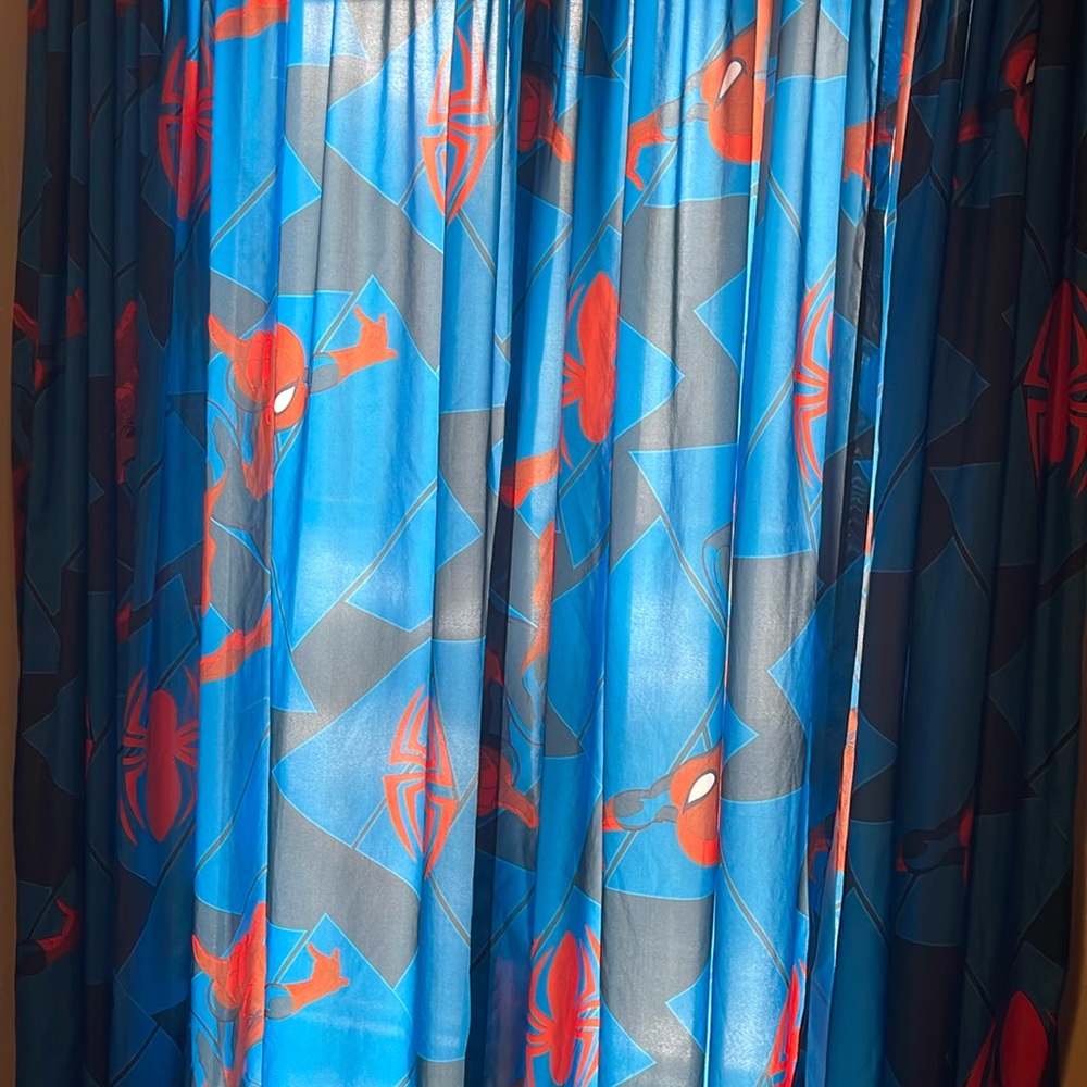 Spider-Man curtains